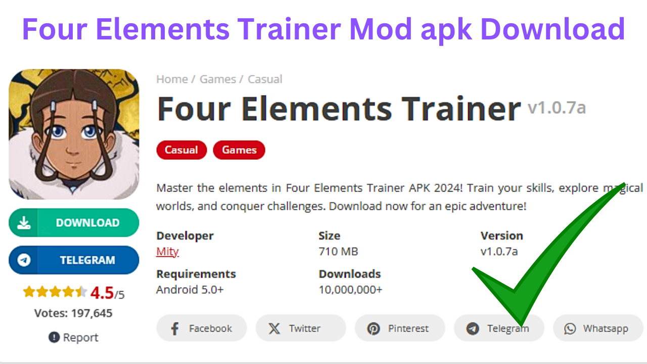 Four Elements Trainer Mod APK Download